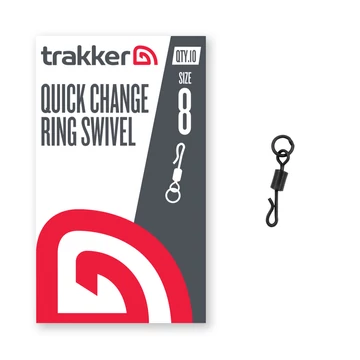 Trakker - TACKLE - QC RING SWIVEL SIZE 8