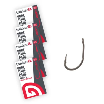 Trakker - HOOK - WIDE GAPE HOOKS SIZE - Horog szakállas