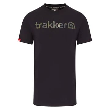 Trakker - CR LOGO T-SHIRT BLACK CAMO - Póló, fekete színű