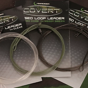 GARDNER - COVERT FUSED LOOP LEADER 1M - Gyors kapcsos fluorkarbon előtét