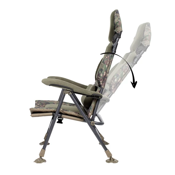 Trakker - LEVELITE CAMO LONGBACK RECLINER - Hosszú támlájú terepmintás szék