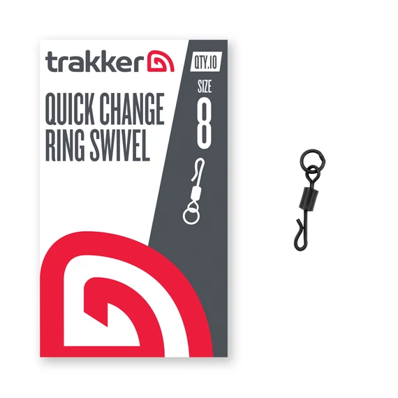 Trakker - TACKLE - QC RING SWIVEL SIZE 8
