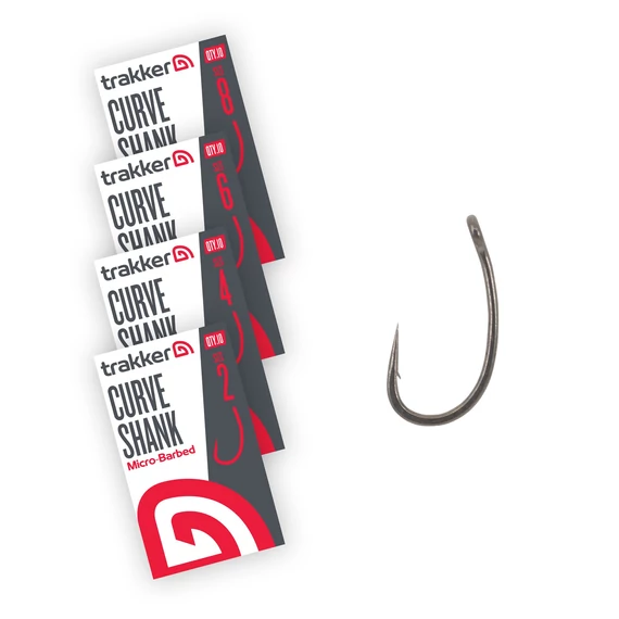 Trakker - HOOK - CURVE SHANK HOOKS SIZE - Horog szakállas
