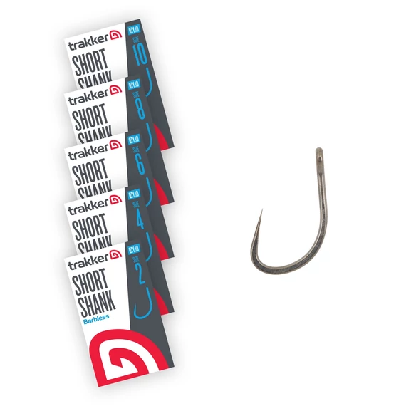 Trakker - HOOK - BARBLESS - SHORT SHANK HOOKS SIZE - Horog szakáll nélküli