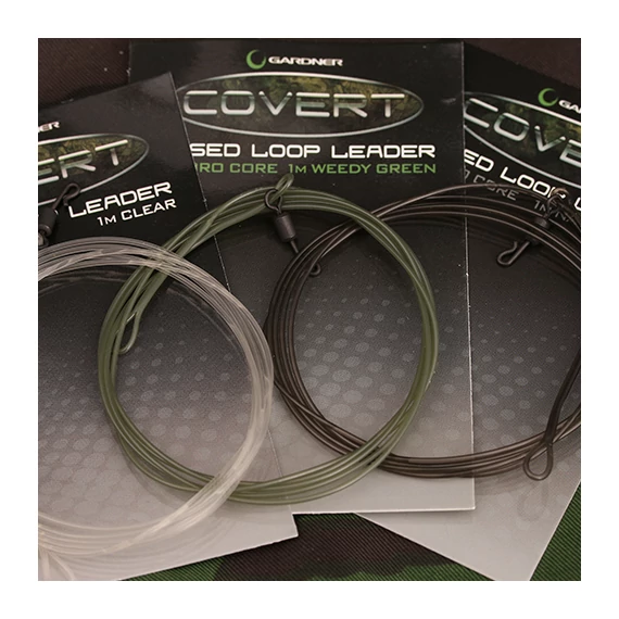 GARDNER - COVERT FUSED LOOP LEADER 1M - Gyors kapcsos fluorkarbon előtét