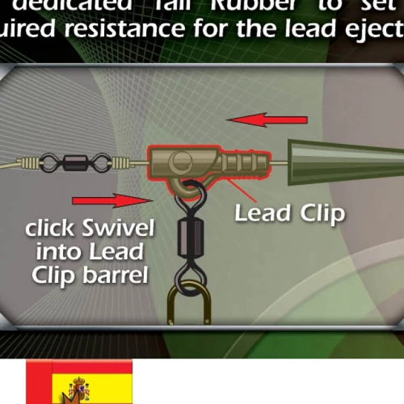TARGET MINI LEAD CLIPS NATURAL - Ólomtartó klipsz