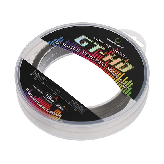 GT-HD DOUBLE TAPERED MAIN LINE LOW-VIZ GREEN 15LB 0.33-0.50mm - Főzsinór zöld