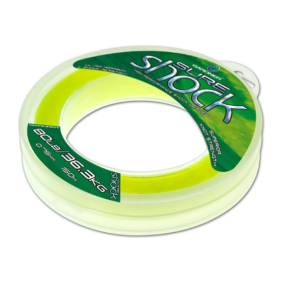 Gardner - SURESHOCK NEON YELLOW (22.5kg) 0.65mm150m - szilikonkezelt előtétzsinór neonsárga