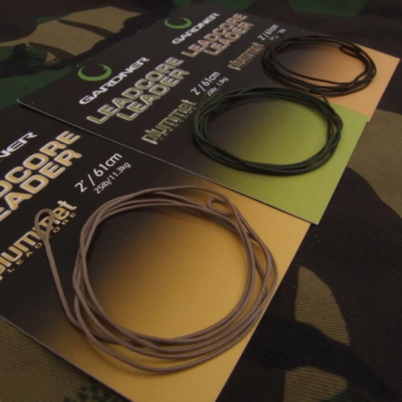 LEADCORE LEADERS 121cm (4ft) GREEN 25lb - Előkötött leadcore