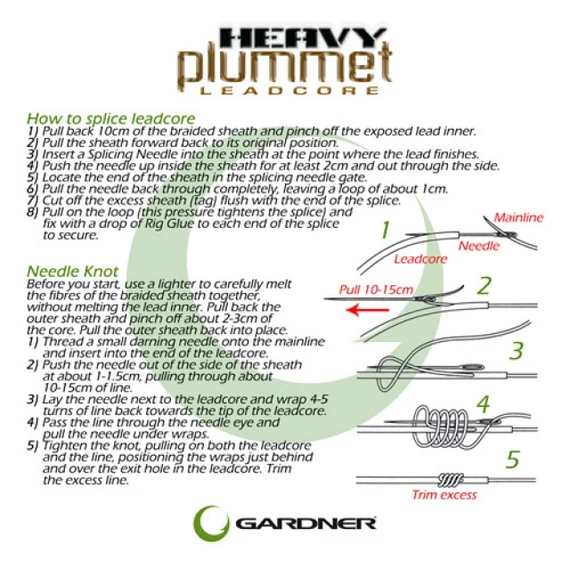 PLUMMET LEADCORE 20m 25lb - Ólombetétes zsinór